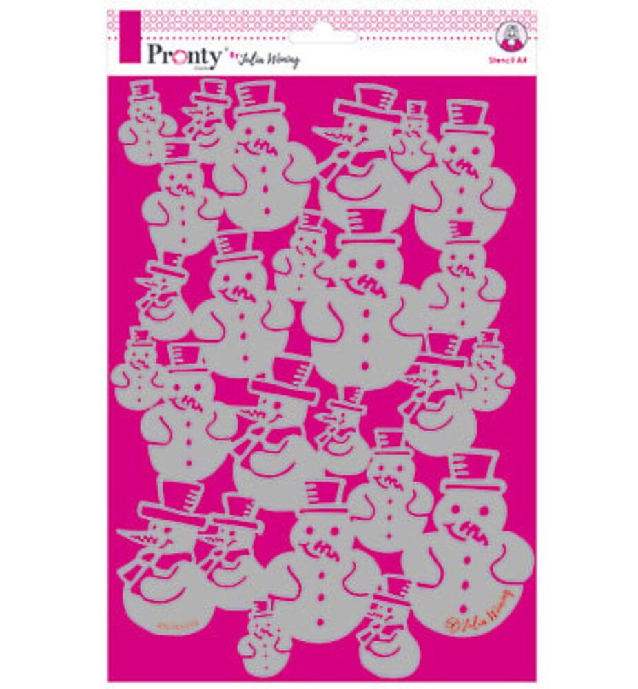 Pronty Crafts Snowman A4 Stencil (470.765.019) (OUTLET)