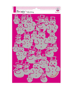 Pronty Crafts Snowman A4 Stencil (470.765.019) (OUTLET)