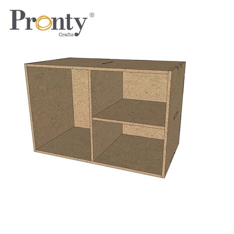 Pronty Crafts MDF Organizer Half Box Three Boxes (460.483.021) (OUTLET)