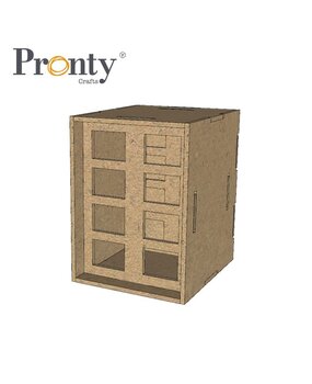 Pronty Crafts MDF Organizer Half Box Acrylic Pens Storage (460.483.018) (OUTLET)