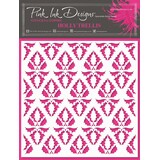 Pink Ink Designs Holly Trellis 7x7 Inch Stencil (PINKST027) (OUTLET)