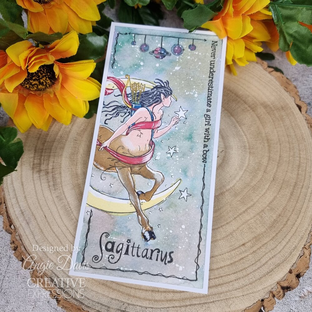 Pink Ink Designs Sagittarius "Knowledge Seeker" A5 Clear Stamps (PI234) (OUTLET)