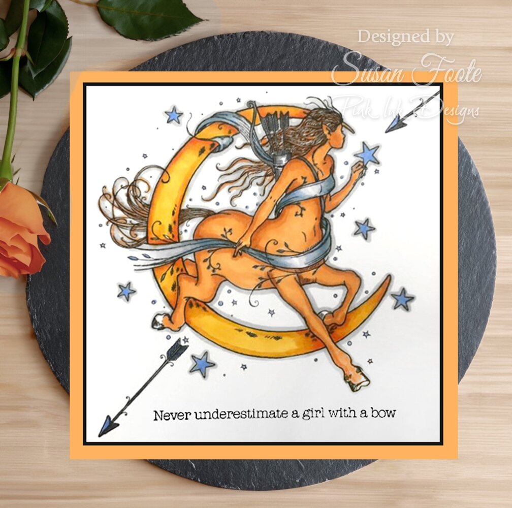 Pink Ink Designs Sagittarius "Knowledge Seeker" A5 Clear Stamps (PI234) (OUTLET)