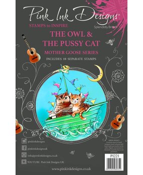 Pink Ink Designs The Owl & The Pussycat A5 Clear Stamps (PI221) (OUTLET)