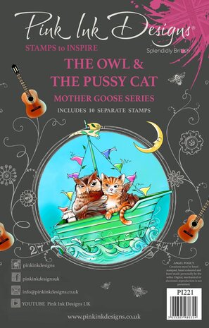 Pink Ink Designs The Owl & The Pussycat A5 Clear Stamps (PI221) (OUTLET) Pink Ink Designs The Owl & The Pussycat A5 Clear Stamps (PI221) (OUTLET)