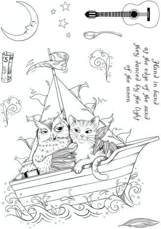 Pink Ink Designs The Owl & The Pussycat A5 Clear Stamps (PI221) (OUTLET) Pink Ink Designs The Owl & The Pussycat A5 Clear Stamps (PI221) (OUTLET)