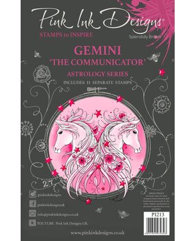 Pink Ink Designs Gemini "The Communicator" A5 Clear Stamps (PI213) (OUTLET)
