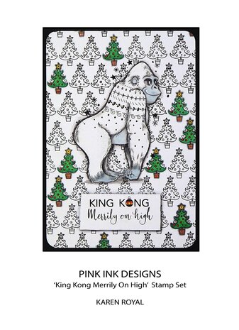 Pink Ink Designs King Kong Merrily On High A5 Clear Stamps (PI180) (OUTLET)
