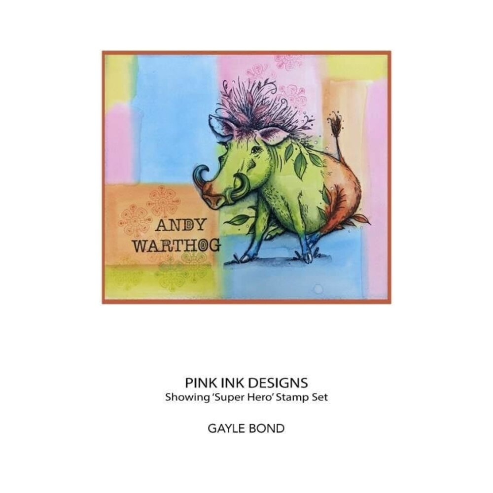 Pink Ink Designs Andy Warthog A5 Clear Stamps (PI167) (OUTLET)