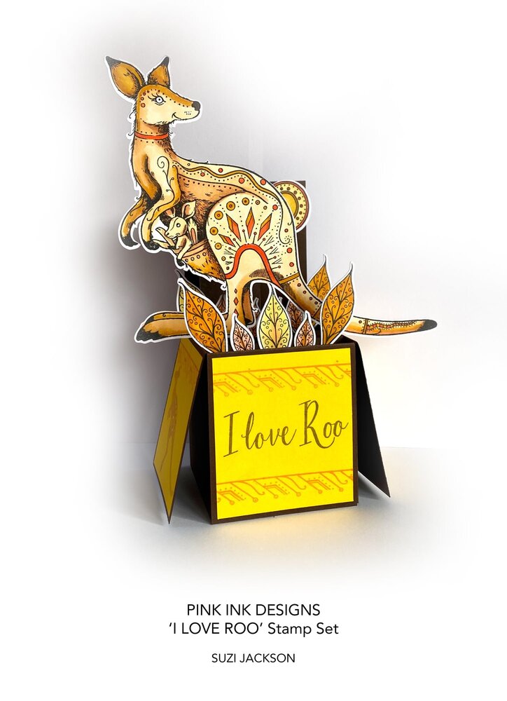 Pink Ink Designs I Love Roo A5 Clear Stamp (PI165) (OUTLET)