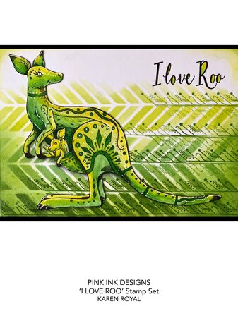Pink Ink Designs I Love Roo A5 Clear Stamp (PI165) (OUTLET)