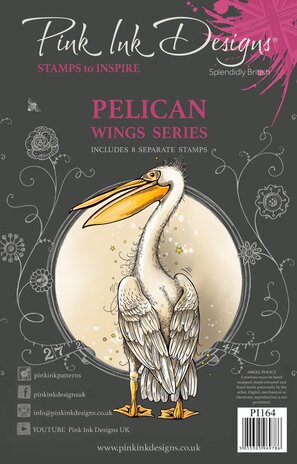 Pink Ink Designs Pelican A5 Clear Stamp (PI164) (OUTLET)