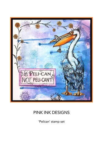 Pink Ink Designs Pelican A5 Clear Stamp (PI164) (OUTLET)