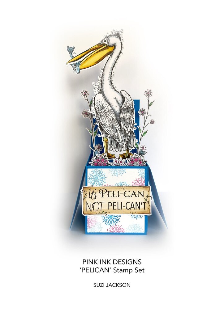 Pink Ink Designs Pelican A5 Clear Stamp (PI164) (OUTLET)