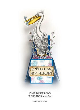 Pink Ink Designs Pelican A5 Clear Stamp (PI164) (OUTLET)
