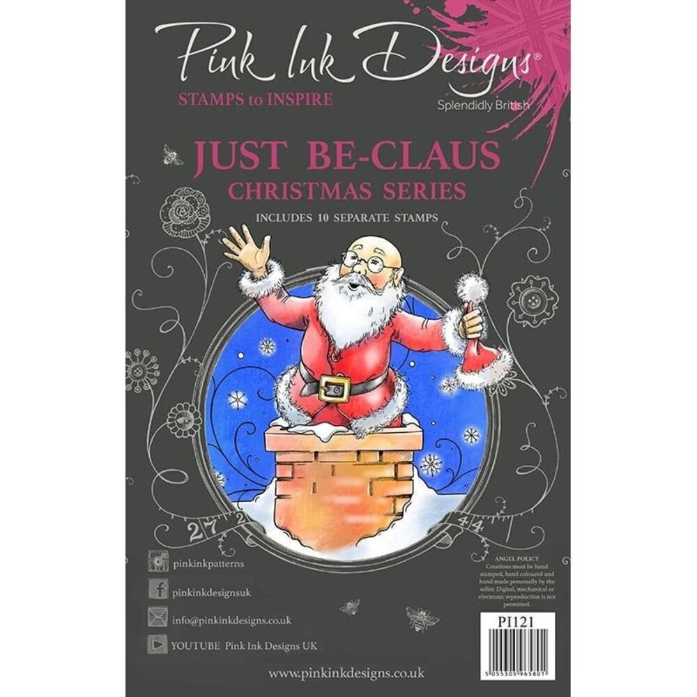 Pink Ink Designs Just Be-claus A5 Clear Stamp (PI121) (OUTLET)