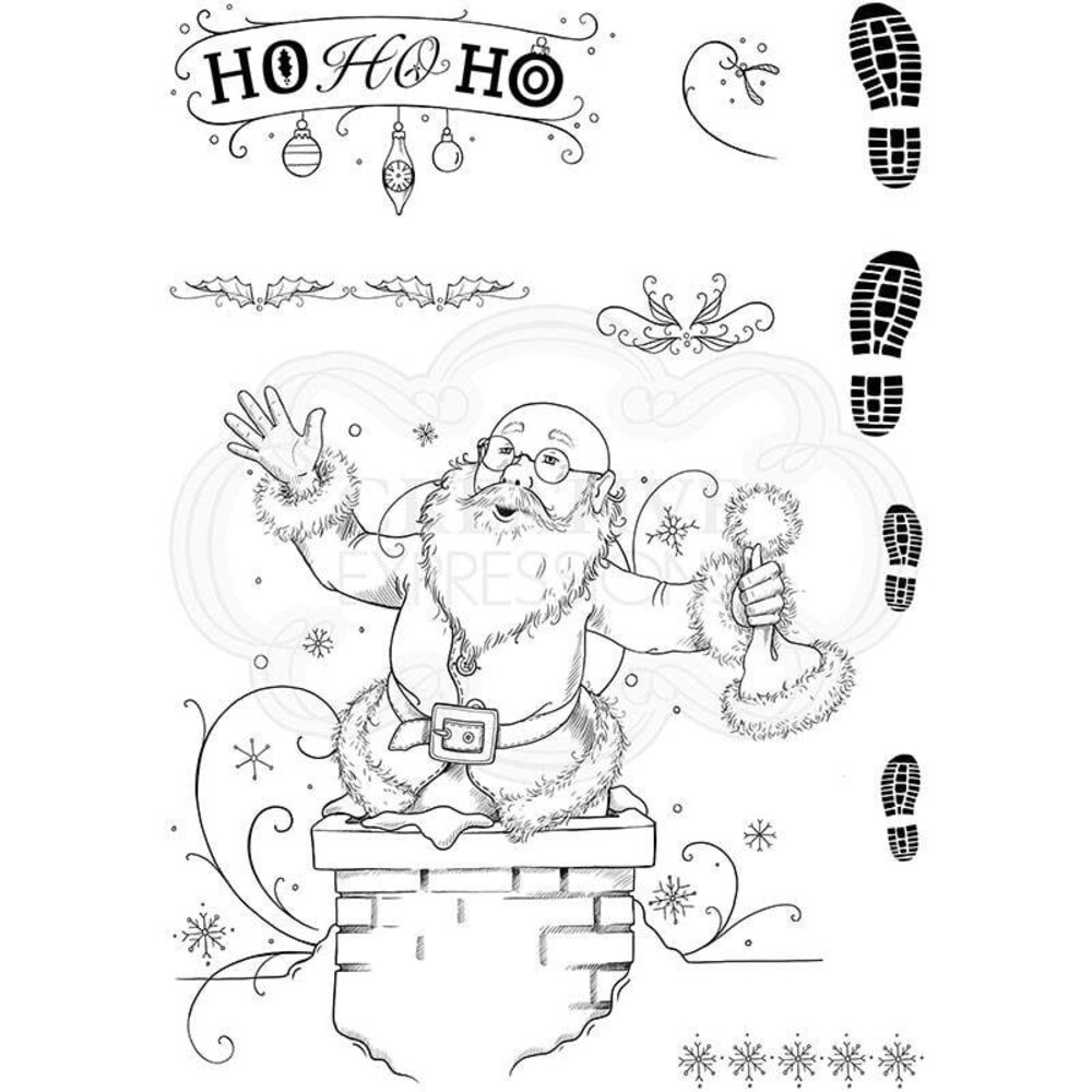 Pink Ink Designs Just Be-claus A5 Clear Stamp (PI121) (OUTLET)