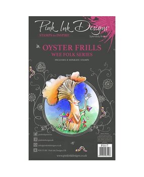 Pink Ink Designs Oyster Frills A6 Clear Stamp (PI117) (OUTLET)