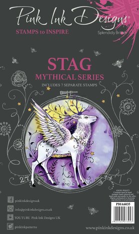 Pink Ink Designs Stag A6 Clear Stamps (PI0A6035) (OUTLET)