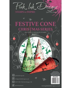 Pink Ink Designs Festive Cone A6 Clear Stamps (PI0A6034) (OUTLET)