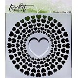 Picket Fence Studios Spiral of Hearts 6x6 Inch Stencil (SC-272) (OUTLET)