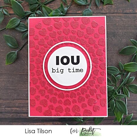 Picket Fence Studios Spiral of Hearts 6x6 Inch Stencil (SC-272) (OUTLET)