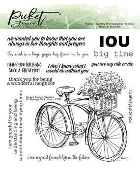 Picket Fence Studios I'll Always Pick You 6x6 Inch Clear Stamps (F-158) (OUTLET)
