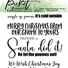 Picket Fence Studios A Gnome Christmas 4x4 Inch Clear Stamps (C-126) (OUTLET)