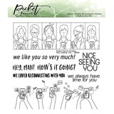 Picket Fence Studios Nice Seeing You 6x6 Inch Clear Stamps (BB-169) (OUTLET)