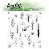 Picket Fence Studios Autumn Field 4x4 Inch Clear Stamps (BB-170) (OUTLET)