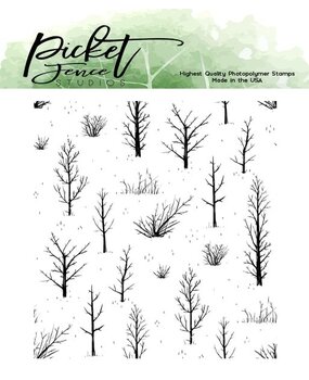 Picket Fence Studios Autumn Field 4x4 Inch Clear Stamps (BB-170) (OUTLET)
