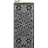 Picket Fence Studios Slim Line Center Flower 4x10 Inch Stencil (SC-235) (OUTLET)