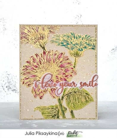 Picket Fence Studios Wild Daisies 6x6 Inch Clear Stamps (F-150) (OUTLET)