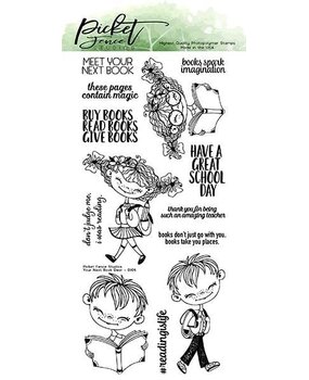 Picket Fence Studios Your Next Book Dear 4x8 Inch Clear Stamps (D-105) (OUTLET)