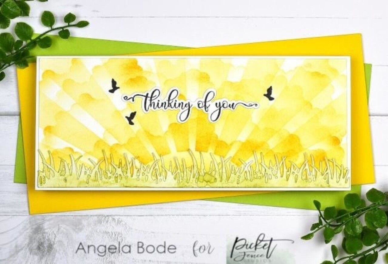 Picket Fence Studios Slim Line Rising Sun 4x10 Inch Stencil (SC-220) (OUTLET) Picket Fence Studios Slim Line Rising Sun 4x10 Inch Stencil (SC-220) (OUTLET)