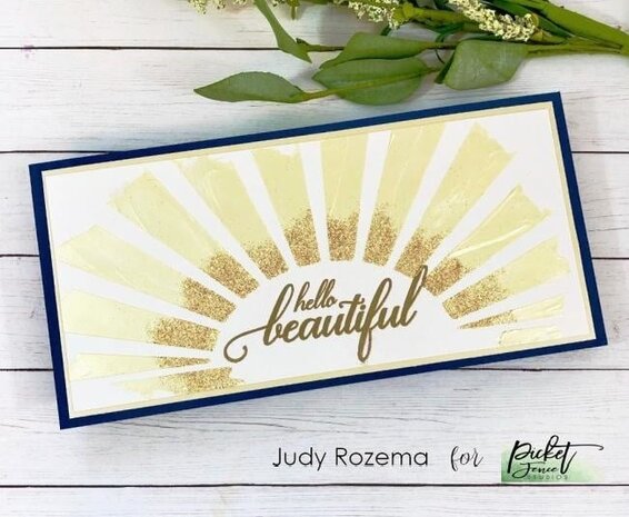 Picket Fence Studios Slim Line Rising Sun 4x10 Inch Stencil (SC-220) (OUTLET) Picket Fence Studios Slim Line Rising Sun 4x10 Inch Stencil (SC-220) (OUTLET)