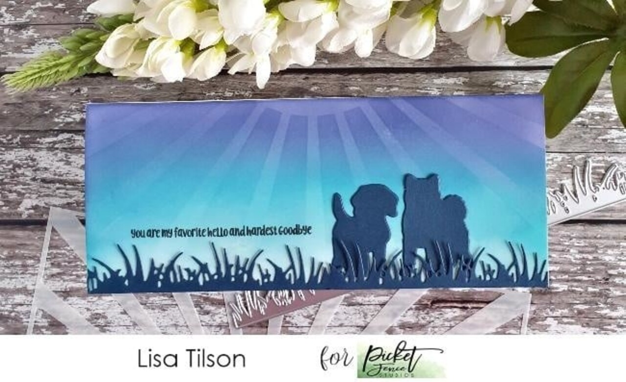 Picket Fence Studios Slim Line Rising Sun 4x10 Inch Stencil (SC-220) (OUTLET) Picket Fence Studios Slim Line Rising Sun 4x10 Inch Stencil (SC-220) (OUTLET)