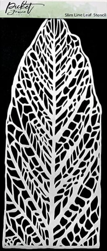Picket Fence Studios Slim Line Leaf Stencil (SC-196) (OUTLET)