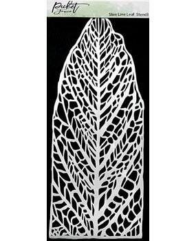 Picket Fence Studios Slim Line Leaf Stencil (SC-196) (OUTLET)