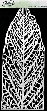 Picket Fence Studios Slim Line Leaf Stencil (SC-196) (OUTLET)