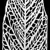 Picket Fence Studios Slim Line Leaf Stencil (SC-196) (OUTLET)