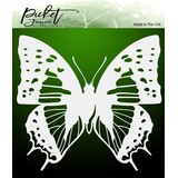 Picket Fence Studios Dart Butterfly 6x6 Inch Stencil (SC-187) (OUTLET)