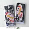Picket Fence Studios Flutter Butterfly 6x6 Inch Stencil (SC-184) (OUTLET)