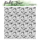 Picket Fence Studios Field of Mushrooms 6x6 Inch Clear Stamps (BB-220) (OUTLET)