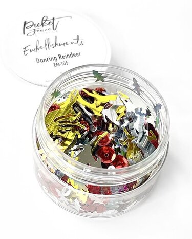 Picket Fence Studios Embellishments Dancing Reindeer 2 oz (EM-105) (OUTLET) Picket Fence Studios Embellishments Dancing Reindeer 2 oz (EM-105) (OUTLET)
