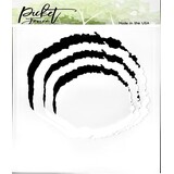 Picket Fence Studios Horizontal Messy Watercolor Blending 6x6 Inch Stencil (SC-291) (OUTLET)