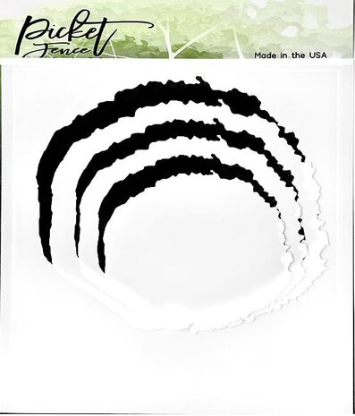 Picket Fence Studios Horizontal Messy Watercolor Blending 6x6 Inch Stencil (SC-291) (OUTLET) Picket Fence Studios Horizontal Messy Watercolor Blending 6x6 Inch Stencil (SC-291) (OUTLET)