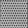 Picket Fence Studios Slim Line Hexagon Randomness 4x10 Inch Stencil (SC-300) (OUTLET)