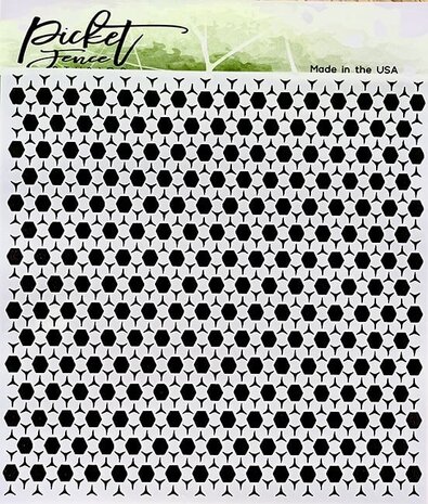 Picket Fence Studios Hexagon Randomness 6x6 Inch Stencil (SC-299) (OUTLET) Picket Fence Studios Hexagon Randomness 6x6 Inch Stencil (SC-299) (OUTLET)