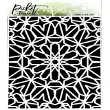 Picket Fence Studios Retro Burst 6x6 Inch Stencil (SC-297) (OUTLET)